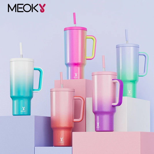 Meoky 1.2L Stainless Steel Cup With Handle