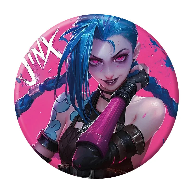 League of Legends Arcane Button Pin