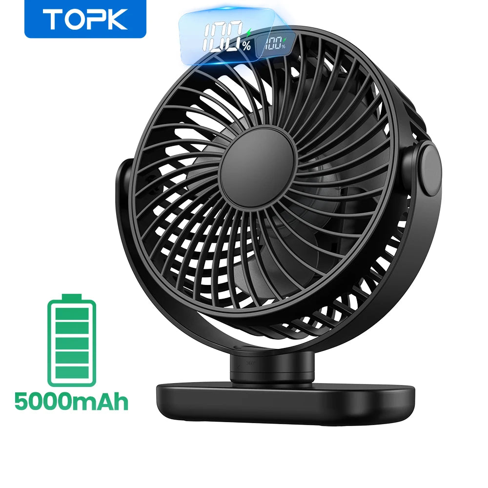 Portable Mini Fan With LED Lights