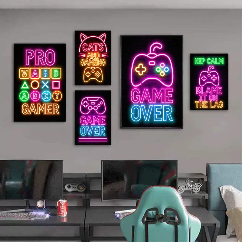 Neon Art Posters