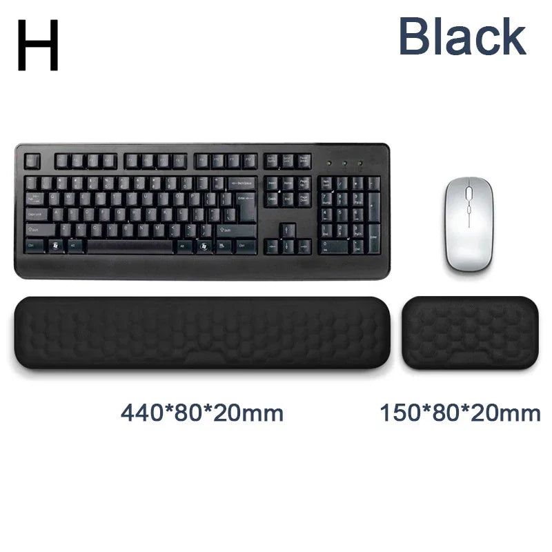 Mouse Pad Keyboard Mouse Wrist Rest Office Typing Protection Relax Wrist Ergonomic Memory Foam Computer Laptop Desk Mat