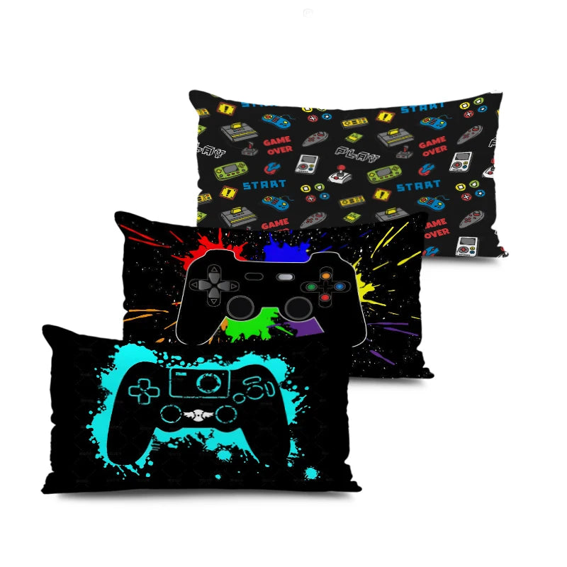 Gamers Home Gaming Hotel Decorative Pillowcase Video Game Party Cushion Cover Color Keyboard