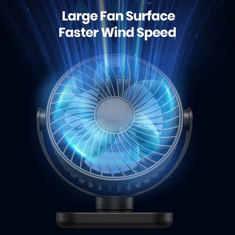 Portable Mini Fan With LED Lights