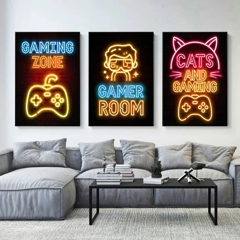 Neon Art Posters