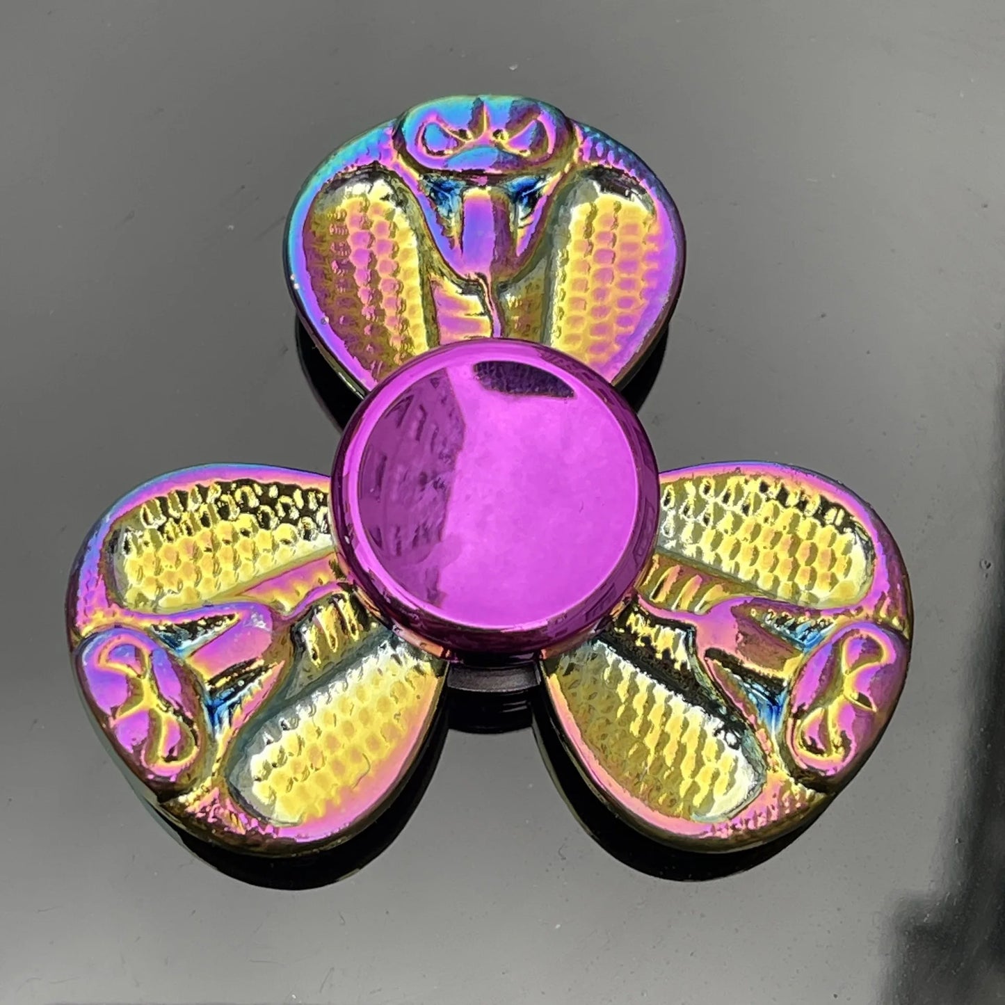 Rainbow Fidget Metal Spinner Colorful Finger Spinners High Speed Hand Spinners Fidget Toys for Stress Anxiety Relief for Adults