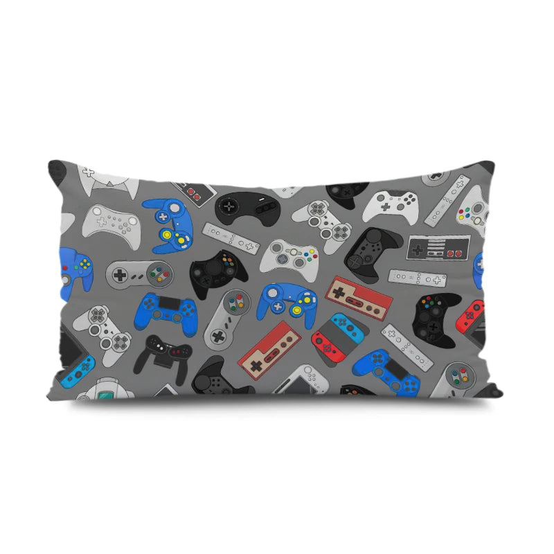 Gamers Home Gaming Hotel Decorative Pillowcase Video Game Party Cushion Cover Color Keyboard