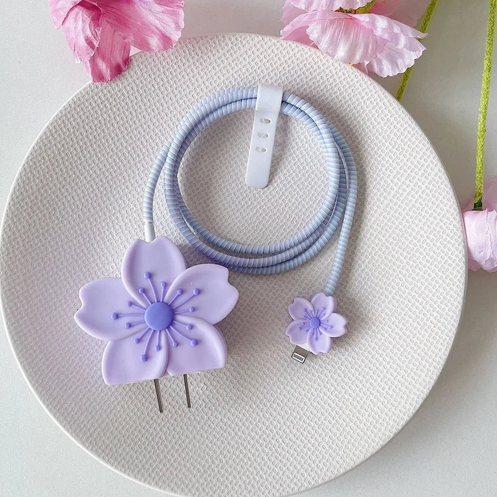 Flower Cable Protector For Iphone