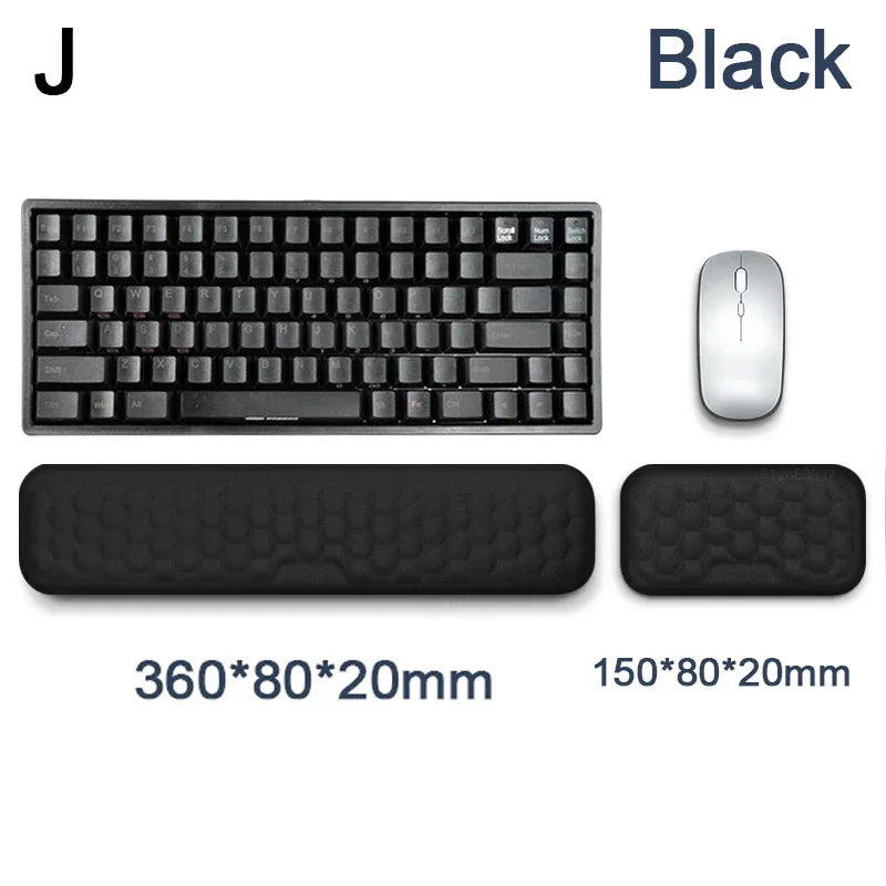 Mouse Pad Keyboard Mouse Wrist Rest Office Typing Protection Relax Wrist Ergonomic Memory Foam Computer Laptop Desk Mat