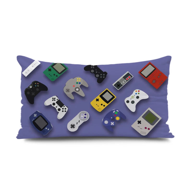 Gamers Home Gaming Hotel Decorative Pillowcase Video Game Party Cushion Cover Color Keyboard