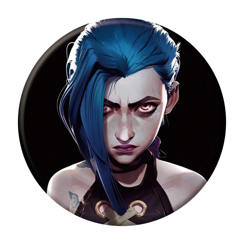 League of Legends Arcane Button Pin