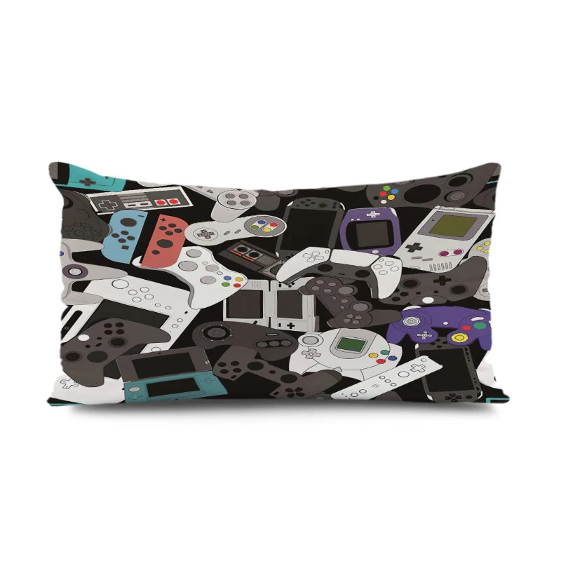 Gamers Home Gaming Hotel Decorative Pillowcase Video Game Party Cushion Cover Color Keyboard