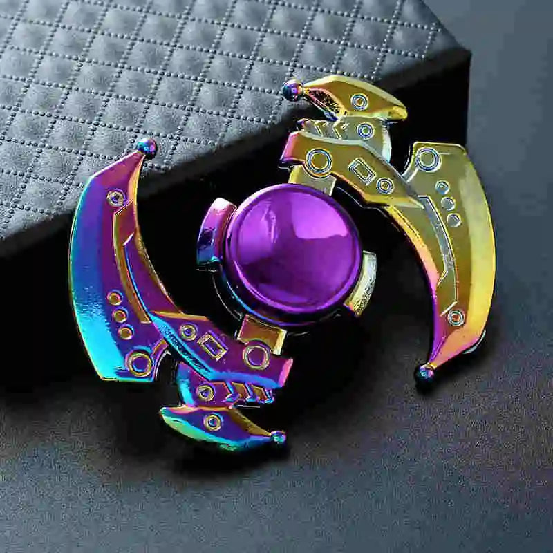 Rainbow Fidget Metal Spinner Colorful Finger Spinners High Speed Hand Spinners Fidget Toys for Stress Anxiety Relief for Adults