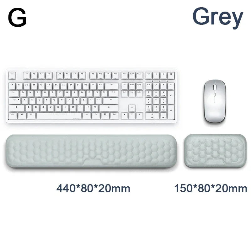 Mouse Pad Keyboard Mouse Wrist Rest Office Typing Protection Relax Wrist Ergonomic Memory Foam Computer Laptop Desk Mat