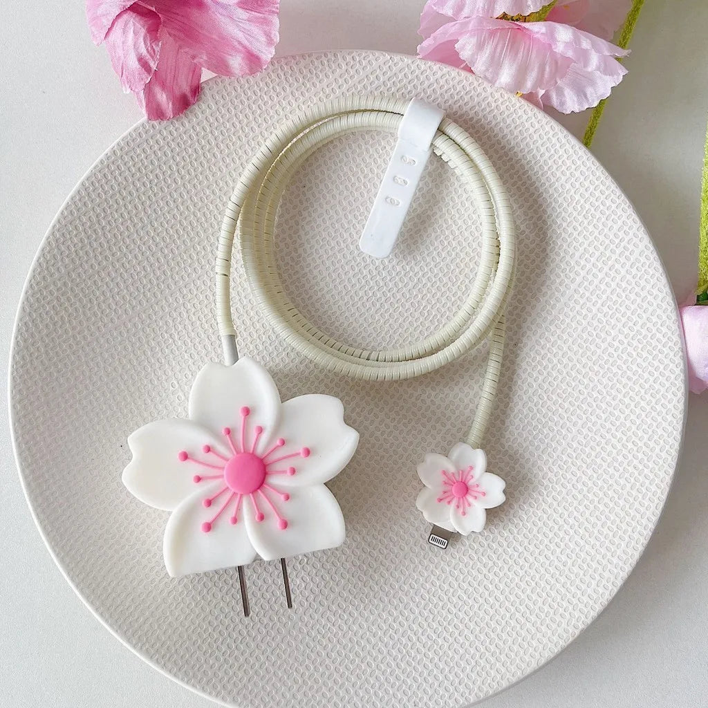 Flower Cable Protector For Iphone