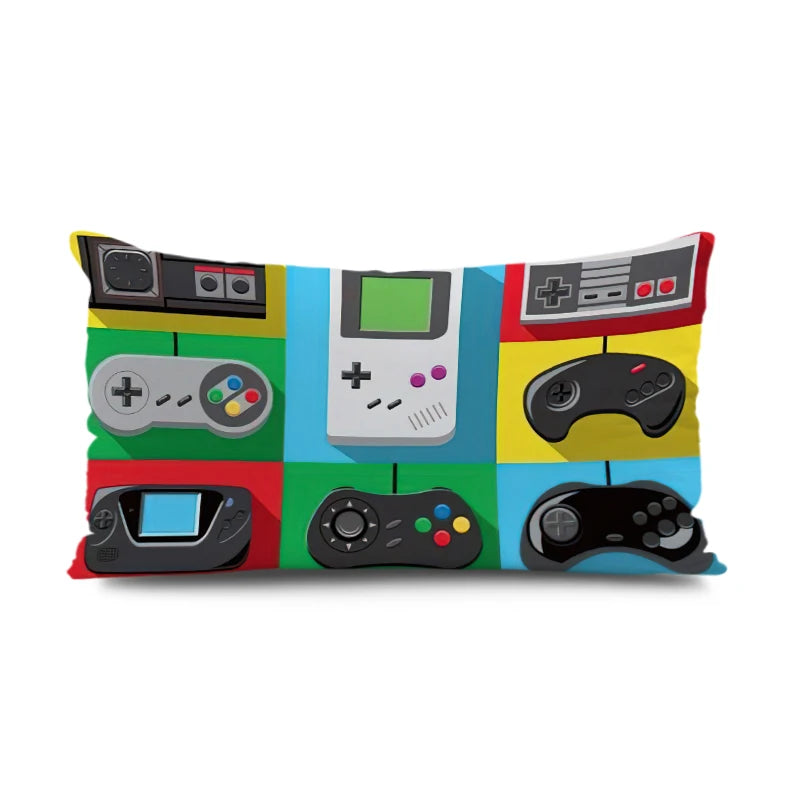 Gamers Home Gaming Hotel Decorative Pillowcase Video Game Party Cushion Cover Color Keyboard