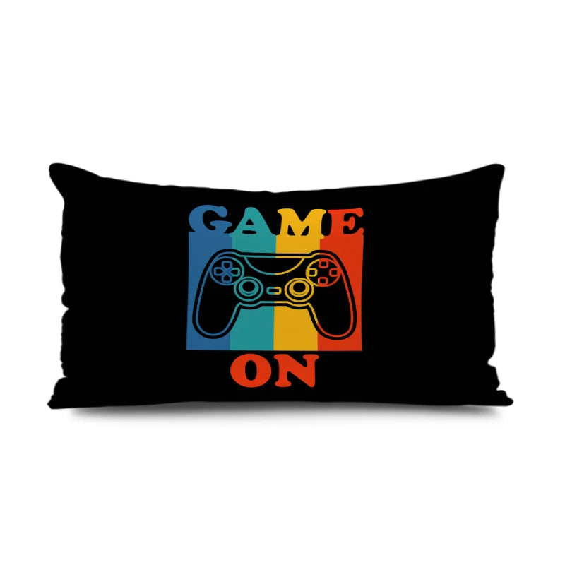 Gamers Home Gaming Hotel Decorative Pillowcase Video Game Party Cushion Cover Color Keyboard