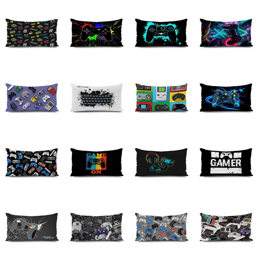 Gamers Home Gaming Hotel Decorative Pillowcase Video Game Party Cushion Cover Color Keyboard