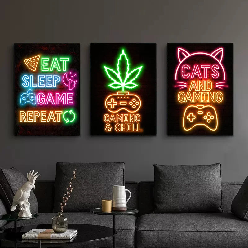 Neon Art Posters