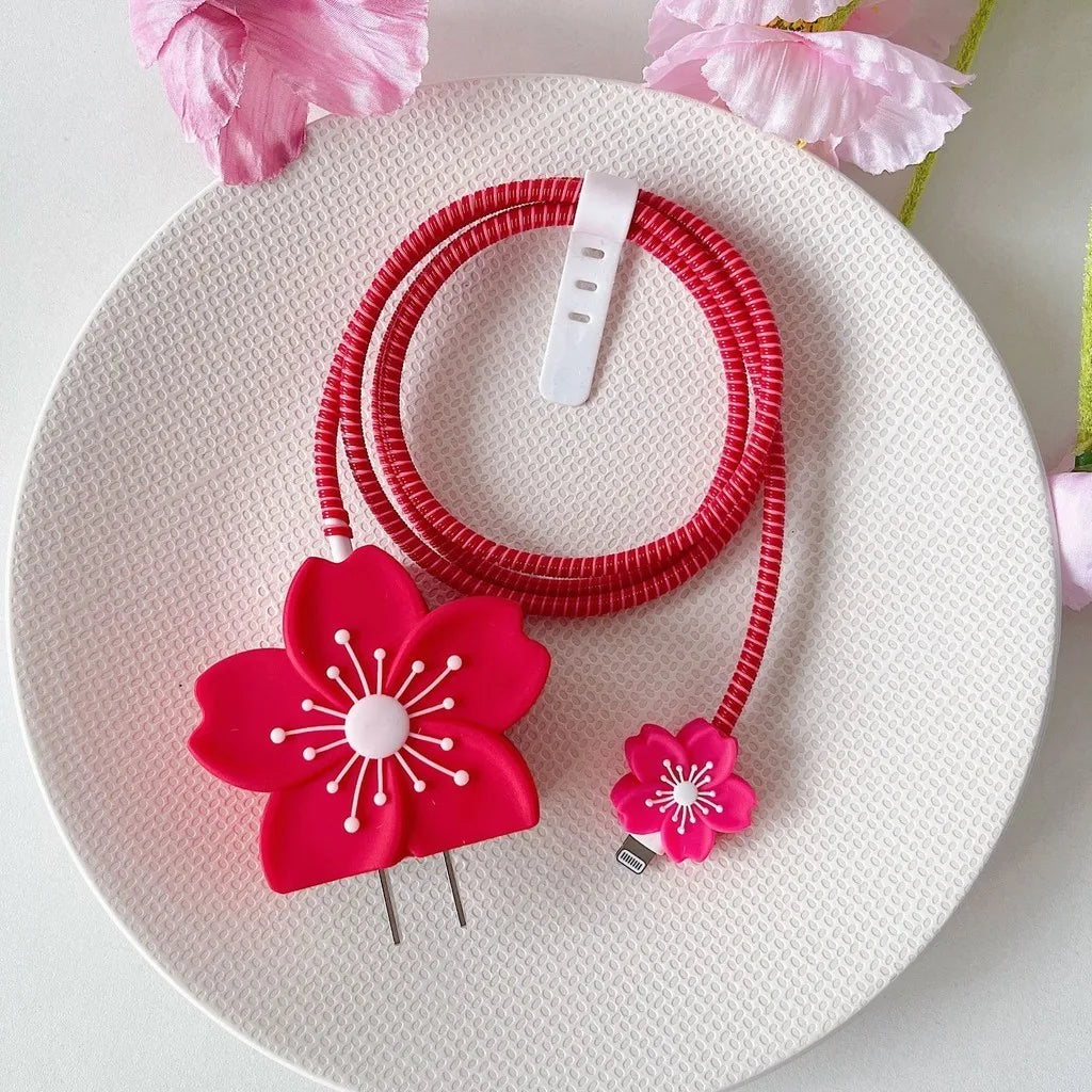 Flower Cable Protector For Iphone